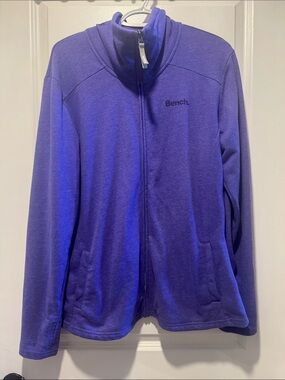 Bench Women's Purple Full-Zip Utility Fleece Sweater